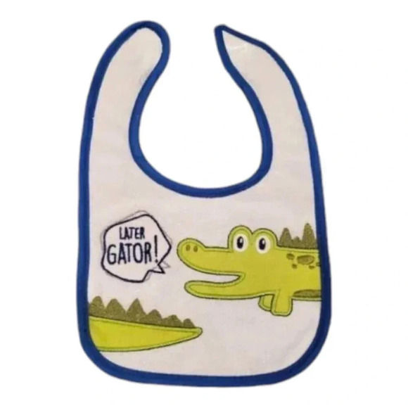 Gator Bibs 4 pack Baby Boy Bib Gift Set Feeding Essentials for baby. - Picture 3 of 7